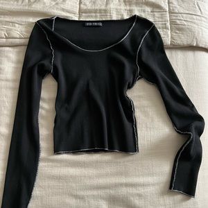 Brandy Melville reverse stitching top